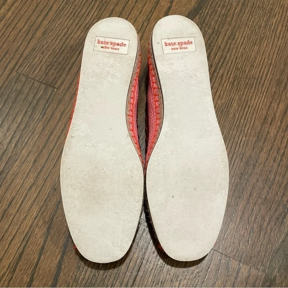 Kate Spade Knottingham Knitted Espadrille Flats Pink 6B